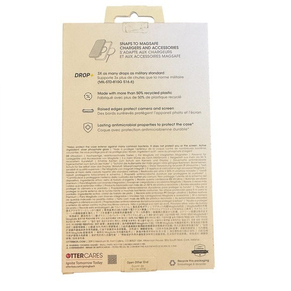 Otterbox Symmetry iPhone 15 Pro Black Phone Case New In Box - Picture 6 of 7